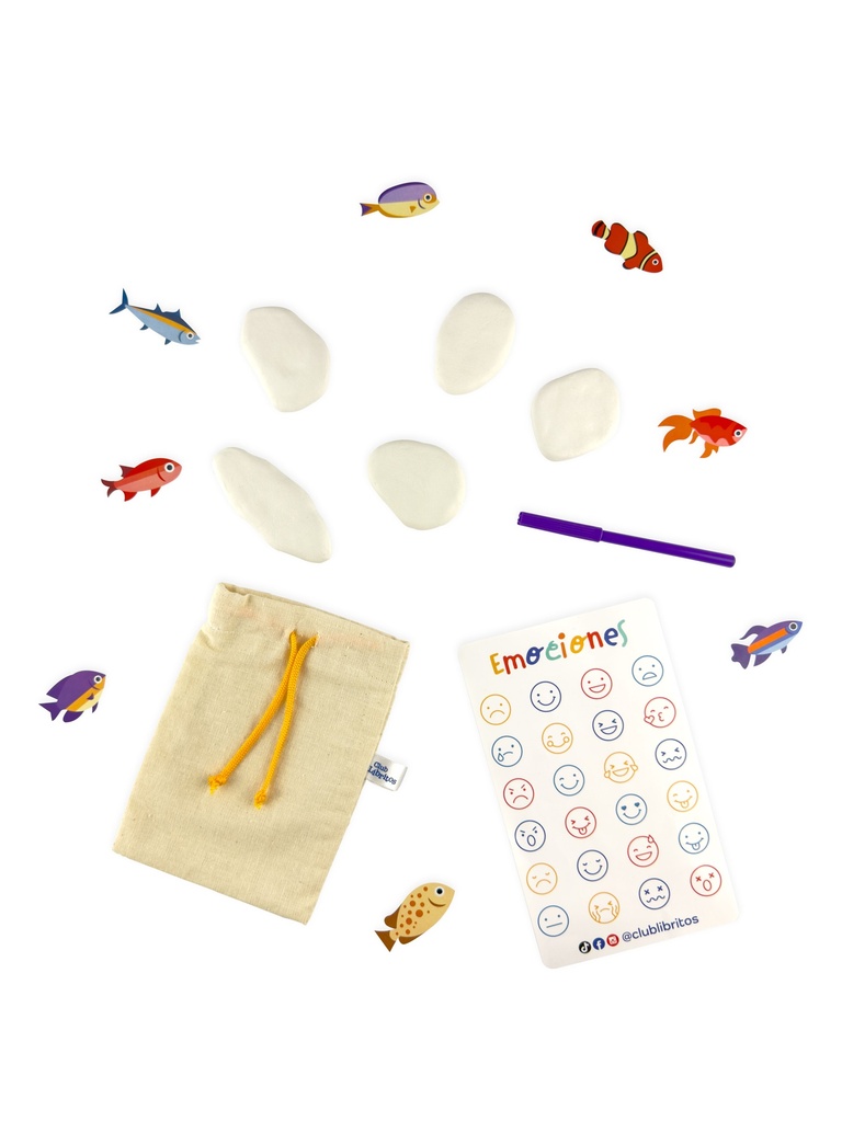 Cajita Bravo pequeño, pez blanco