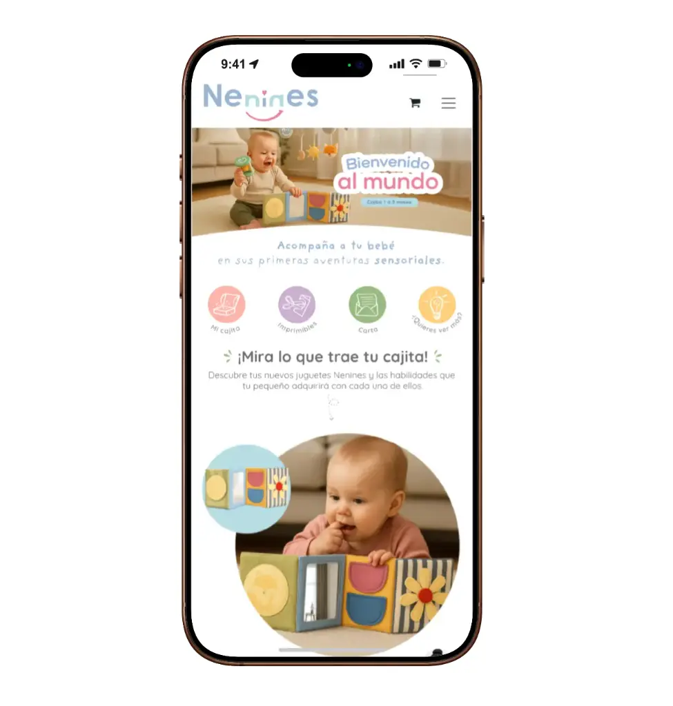 Cajita Bienvenido al mundo